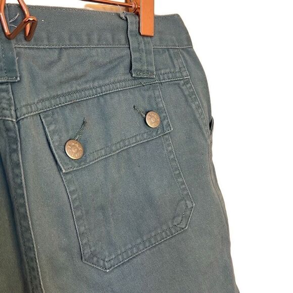 Zena Jeans High Rise Cotton Bermuda Chino Shorts Green Size 4 - Picture 2 of 6